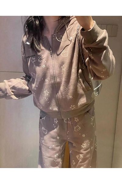 Gofeel Σετ φόρμας Y2K Sanrio Hello Kitty Alt Top