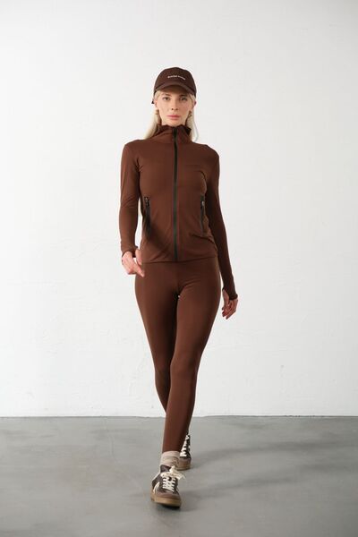 Domoda Ελαφρύ ζεστό μπουφάν για τρέξιμο - Αδιάβροχο, φερμουάρ, φόρμα διπλής τσέπης