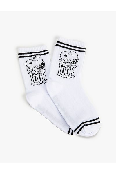 Koton Snoopy Socks Licensed Embroidered