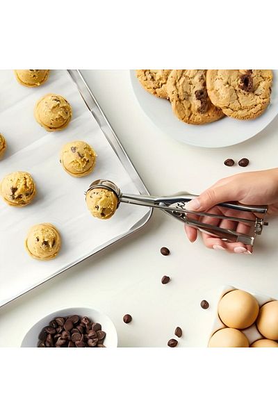 tafce Cookie Halva Ice Cream Serving Spoon - 20.5 cm Stainless Steel