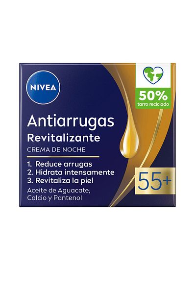 NIVEA Anti-wrinkle 55 Revitalisierende Nachtpflegecreme 50 ml