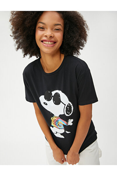 Koton T-shirt, Xs, Μαύρο