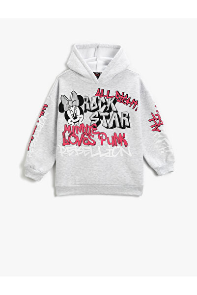 Koton Licencjonowana bluza z kapturem i nadrukiem Myszki Minnie