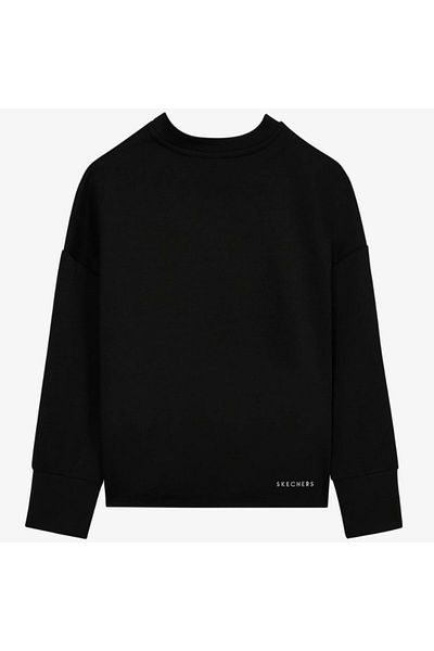SKECHERS S 232181   Hanorac negru pentru femei Model W Soft Touch Eco Crew Neck