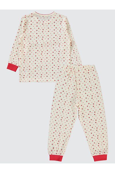 Civil Girls 2-5 Years Old Girl's Pajama Set - Ecru