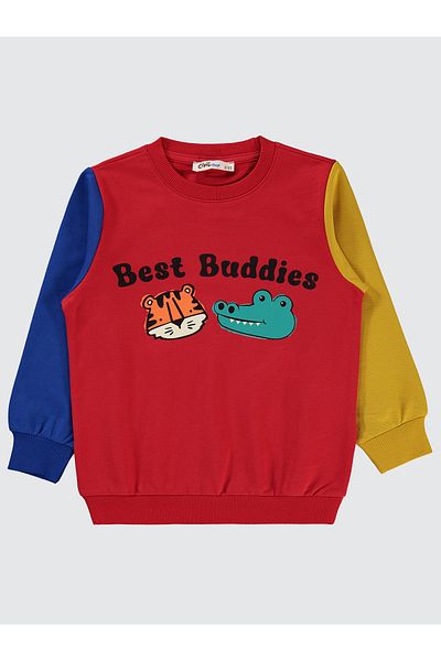 Civil Boys Red Boy Sweatshirt - 2-5 Years