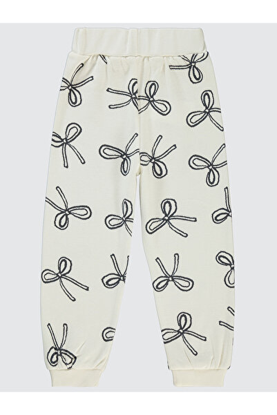 Civil Girls 2-5 Years Old Girl's Ecru Sweatpants