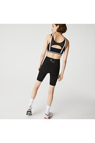 Lacoste SPORT Active Kadın Slim Fit Kısa Siyah Tayt