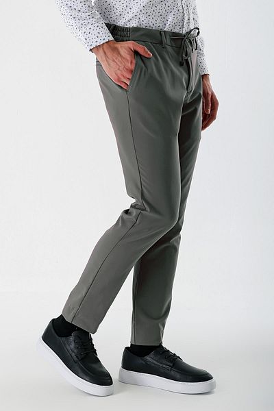 İmza Soil Lycra Πλαϊνές τσέπες Elastic Slim Fit Slim Fit Casual Παντελόνι 1003240155