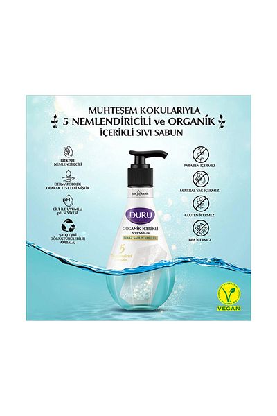 Duru Liquid Soap White Soap Scented 500 Ml, white