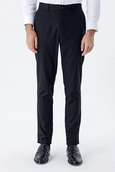İmza Black Cotton Side Pocket Casual Slim Fit Chino Pants 1003235118