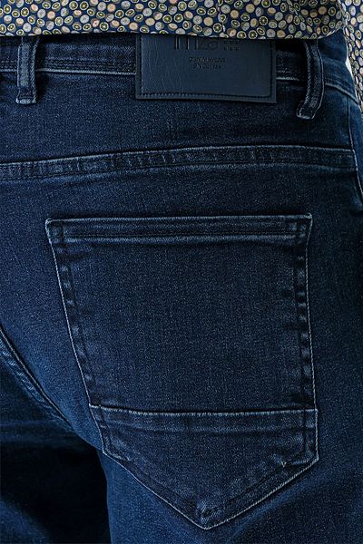 İmza Navy Blue Gabardine Cotton 5-Pocket Slim Fit Slim Fit Casual Denim Trousers1023240152