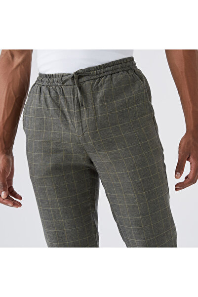 Lacoste Erkek Tapered Fit Desenli Yeşil Pantolon