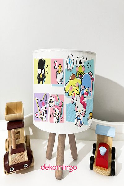 dekomingo Rainbow Kuromi̇ Baby and Children's Room Lamp Shade