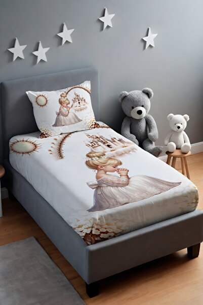 EVPANYA Dilek Perisi Desenli Yatak Örtüsü ve Yastık Kılıfı