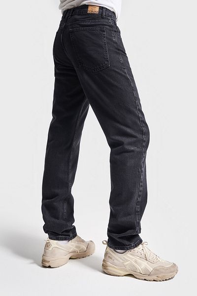 its basic Ανδρικό τζιν σε μαύρο χρώμα Straight Fit 100% Koton