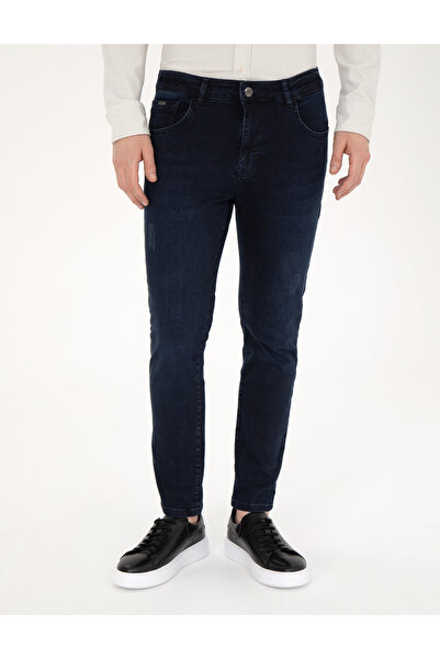 Pierre Cardin Koyu Lacivert Slim Fit Jean Pantolon 50288525-VR100