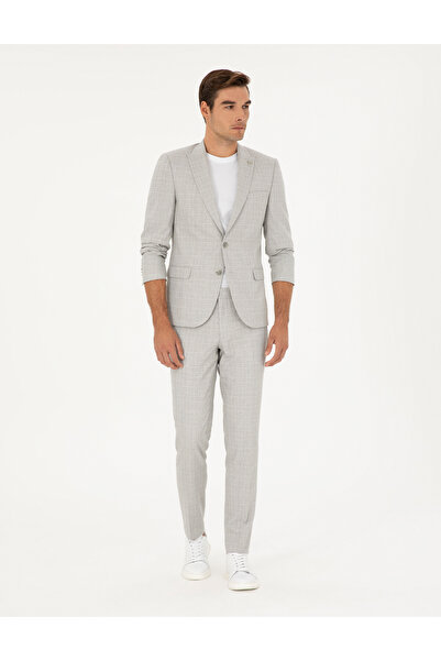 Pierre Cardin Gri Ex. Slim Fit Takım Elbise 50285291-VR024