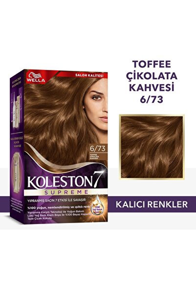 Wella Koleston Supreme Saç Boyası 6/73 Toffee Çikolata Kahvesi