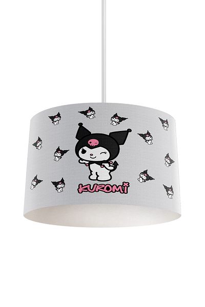 dekomingo Gray Kuromi̇ Baby and Children's Room Pendant Chandelier