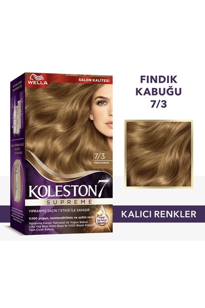 Wella Koleston Supreme Saç Boyası 7/3 Fındık Kabuğu