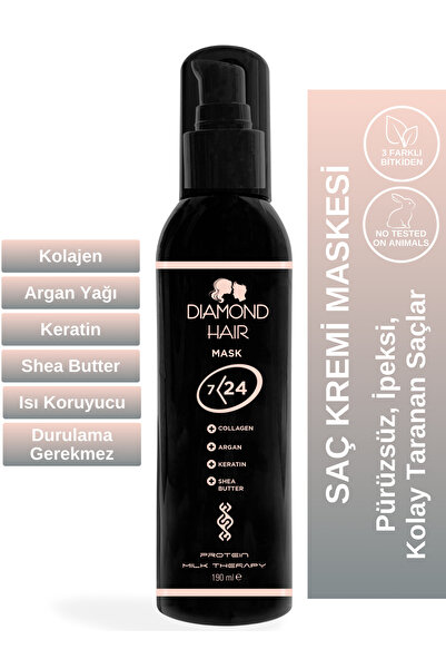 DIAMOND HAIR 2 Adet Daimond Hair Hassas Şampuan Saç Kremi Maskesi