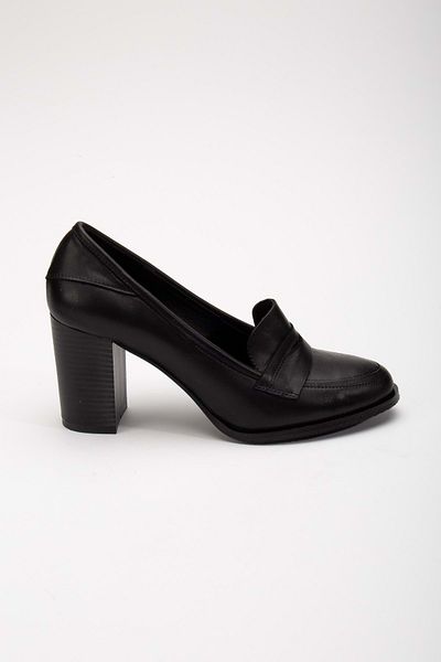 ANALİN SHOES Pantofi cu toc pentru femei Saddler Classic din piele naturală neagră