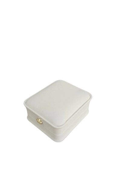 BURAKKUTU Deri Mini Boy (7X8 Cm) Kolye Kutusu Lüks (BEYAZ)