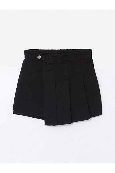 LC Waikiki Lcwk Elastic Waist Pleated Girls' Short Skirt