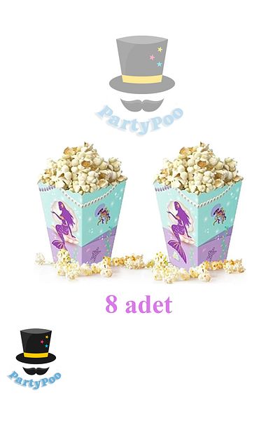 PartyPoo Mermaid Themed Corn Box 8 Pieces |   Party Decoration and Snack Box