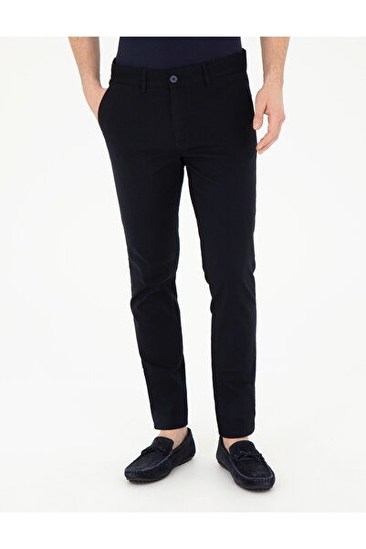 Pierre Cardin Lacivert Slim Fit Kanvas Pantolon 50289194-VR033