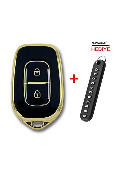 babikamium Renault Symbol 12-18 Dacia Sandero 2 Button Black Auto Key Control...