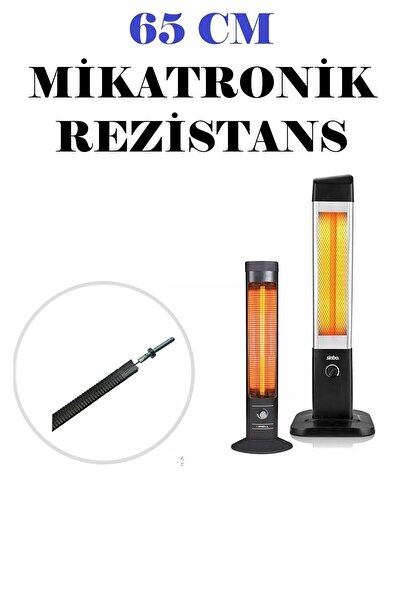 Norm Dikey Isıtıcı Sobalar Için Mikatronik Rezistans Camsız 65 Cm