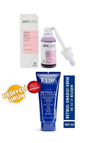 joyline Joyline Kırmızı Peeling Serumu 30ml+Todays Onarıcı Krem 100Ml Hediyeli