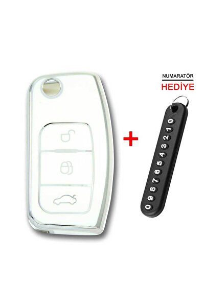 babikamium Ford Focus Fiesta Connect 2004 Switchblade White-silver Auto Key C...