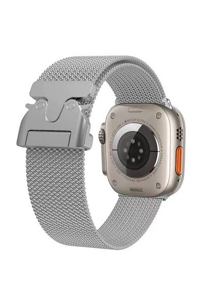 KılıfShop ساعة آبل 42 ملم Krd-25 سوار شبكي معدني 42 ملم