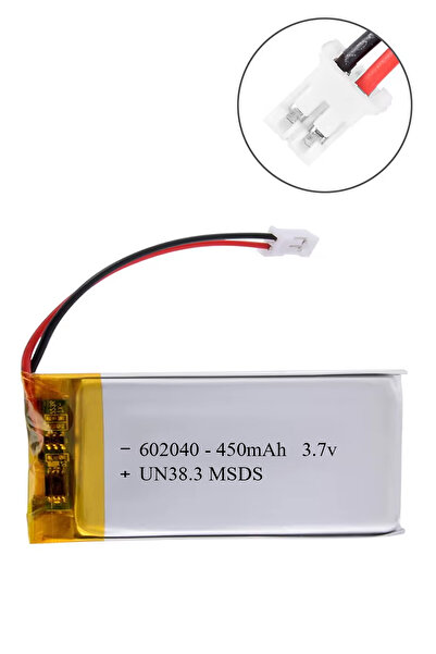 KonkTools 602040 3.7 Volt 450 Mah Lityum Polimer Pil