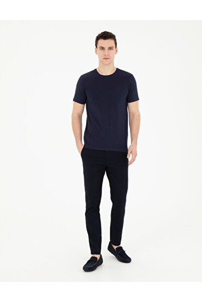 Pierre Cardin Lacivert Slim Fit Kanvas Pantolon 50289194-VR033