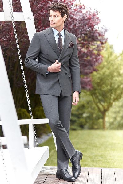 İmza Dark Anthracite Slim Fit Sleeve Fracture 6 Drop Classic Suit 1001240166