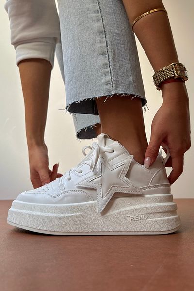 Mupa Shoes ΛΕΥΚΑ Γυναικεία Αθλητικά Παπούτσια