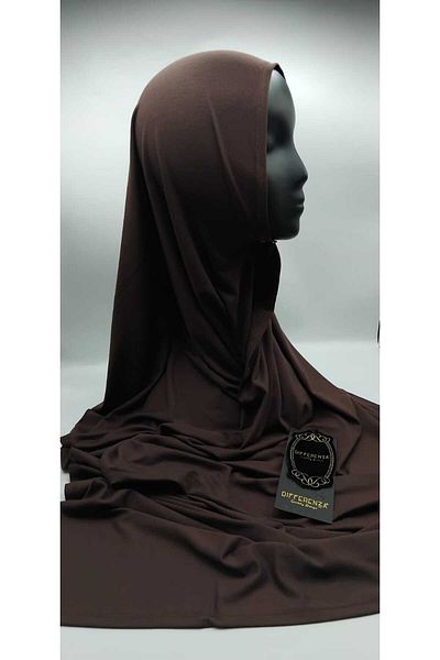 Differenza Brown Combed Cotton Shawl