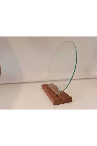 bestablo Glass Cutting Board, Presentation Tray and Teapot Base