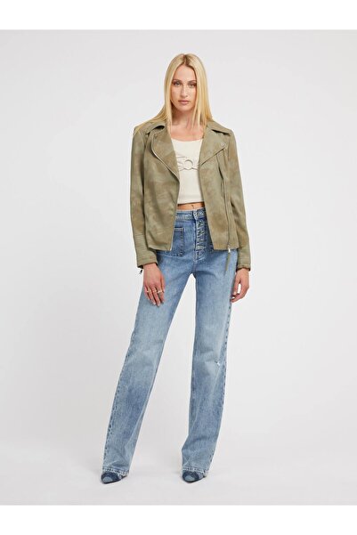 Guess New Agnes Kadın Biker Ceket