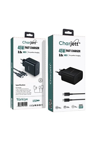 CHARJETT 45 Watt Fast PD Şarj Seti