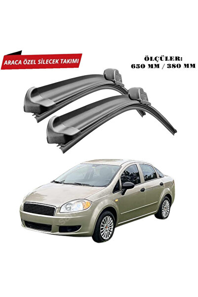 Universal Fiat Linea 2007 ve Sonrası Arası Araca Özel Silecek Takımı 650mm/380mm