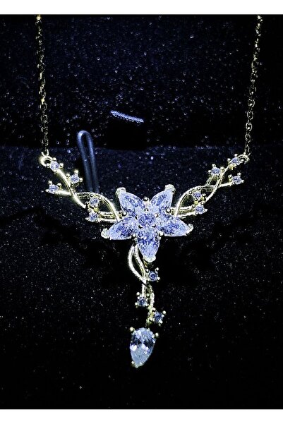 SARIASLAN Işıklı Kutuda Şarmaşık Çiçek Kadın Gümüş Kolye, En Güzel Doğum Günü Hediyesi Kadın