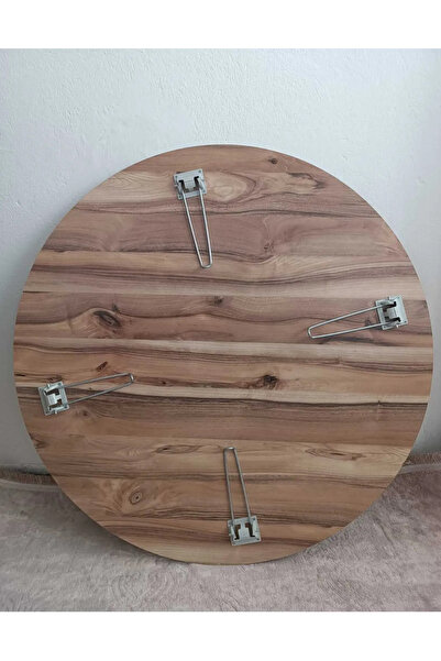 Home KATLANABİLİR METAL AYAKLI AHŞAP YER SOFRASI TEPSİ SİNİ 100 CM