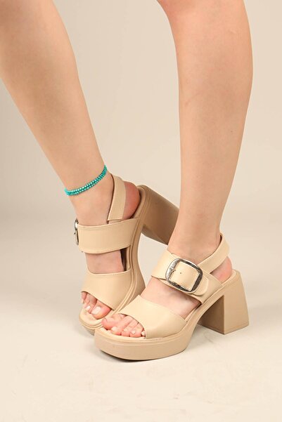 Birikon GABRİELA Туфлі на платформі з бантиком БЕЖ