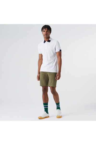 Lacoste Erkek Slim Fit Çizgili Yeşil Bermuda