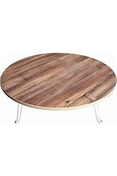 Home KATLANABİLİR METAL AYAKLI AHŞAP YER SOFRASI TEPSİ SİNİ 100 CM